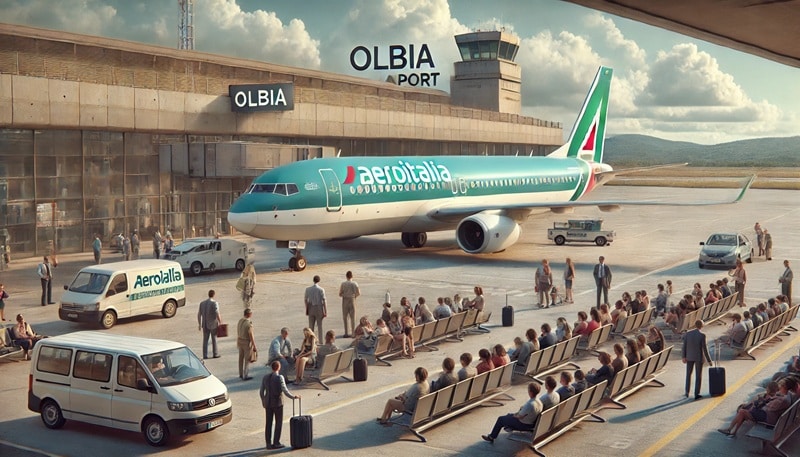 Volo Aeroitalia in ritardo ad Olbia
