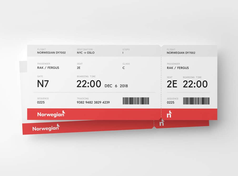 biglietto Norwegian Air come correggere errore biglietto