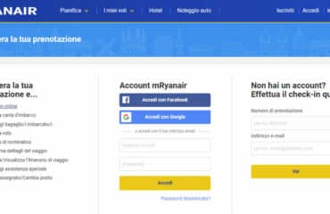 Check in online con Ryanair