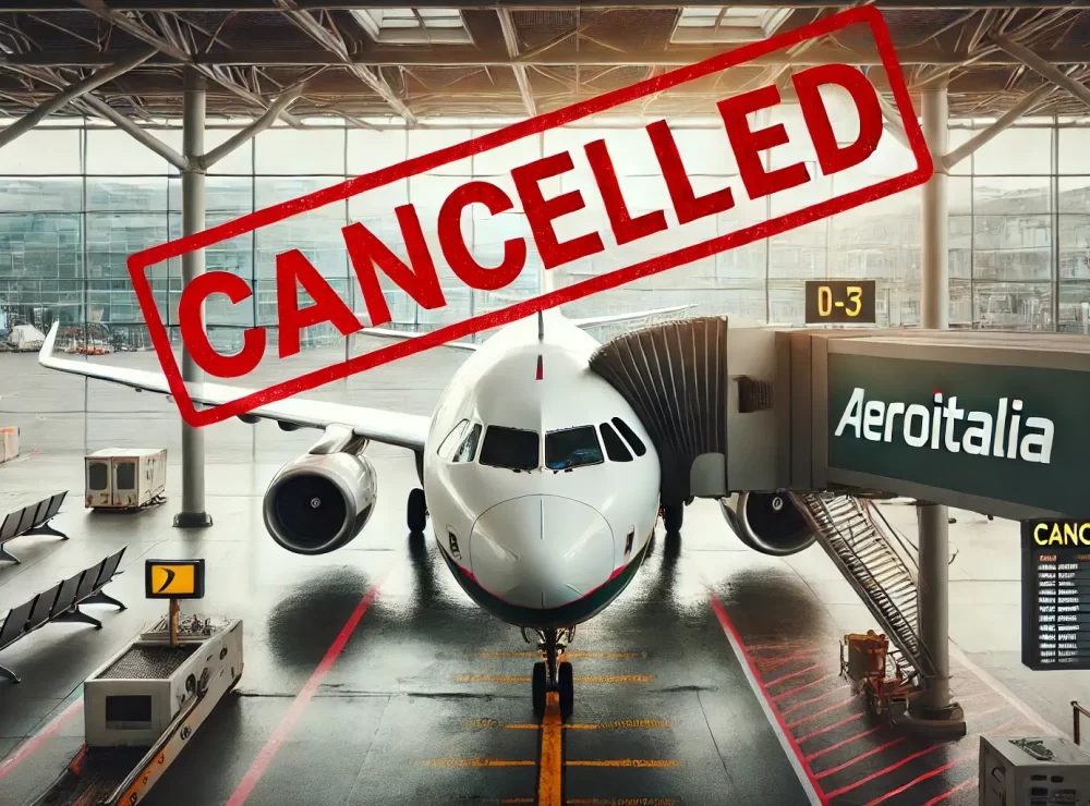Compensazione pecuniaria Aeroitalia volo cancellato