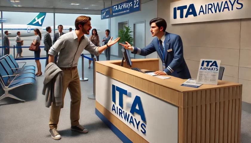 ITA Airways coincidenza persa richiesta rimborso