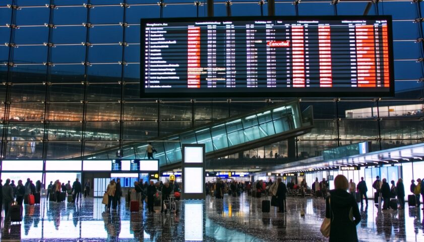 Volo Austrian Airlines cancellato