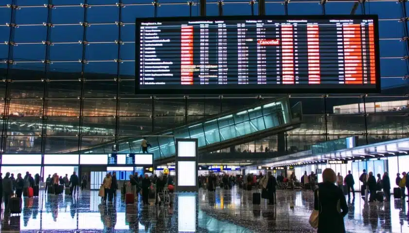 Volo Austrian Airlines cancellato