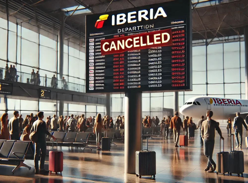 Volo Iberia cancellato